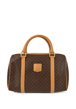 Celine Pre-Owned 1990-2000s Macadam-pattern handbag - Brown