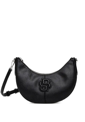 BOSS logo-detail shoulder bag - Black
