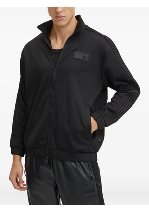 Ea7 Emporio Armani zip striped sweatshirt - Black