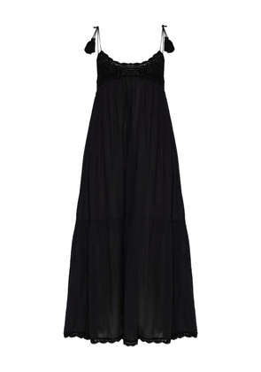 Ulla Johnson Linnea tassel crochet midi dress - Black