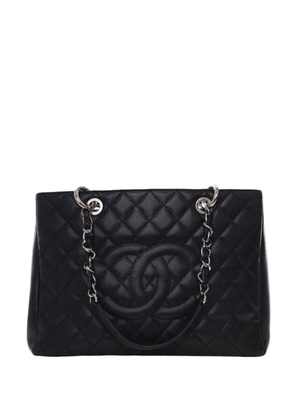CHANEL Pre-Owned 2012-2013 Caviar Grand Shopping tote bag - Black