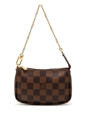 Louis Vuitton Pre-Owned 2019 Damier Ebene Mini Pochette Accessoires handbag - Brown