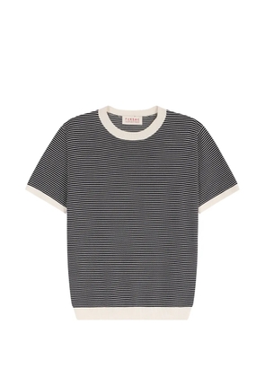 FURSAC striped short-sleeve T-shirt - Black