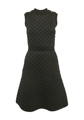 SANDRO quilted sleeveless dress - Black