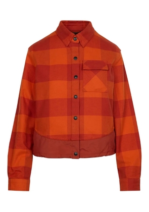 Aztech Mountain check pocket ski shirt - Orange