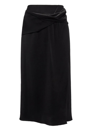 JW Anderson draped midi skirt - Black