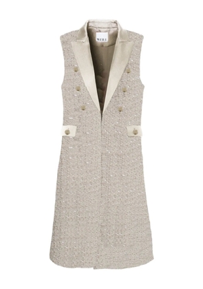 WEILL PARIS tweed dinner gilet - Neutrals
