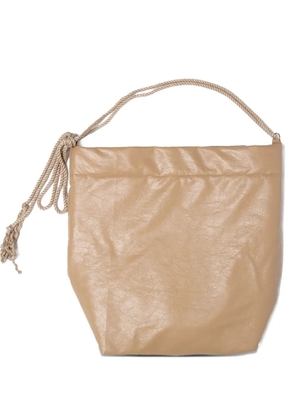 Muller Of Yoshiokubo rope-detailing bucket bag - Neutrals