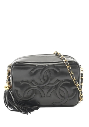 CHANEL Pre-Owned 1994-1996 Coco Mark chain shoulder bag - Black