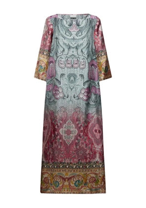 Pierre-Louis Mascia printed bell-sleeve dress - Pink