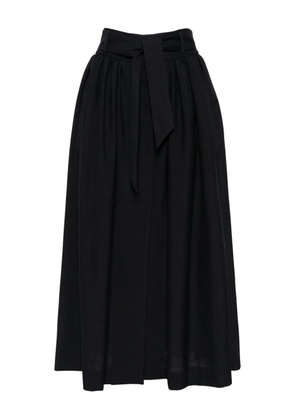 Martin Grant wool slit skirt - Blue