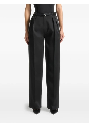 Manière De Voir Julie pleated-detail trousers - Black