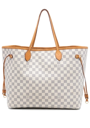 Louis Vuitton Pre-Owned 2013 Damier Azur Neverfull GM tote bag - White