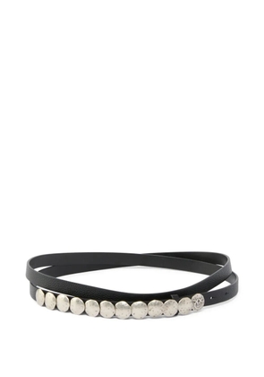 PINKO studded lambskin belt - Black