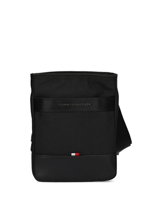 Tommy Hilfiger logo-lettering messenger bag - Black