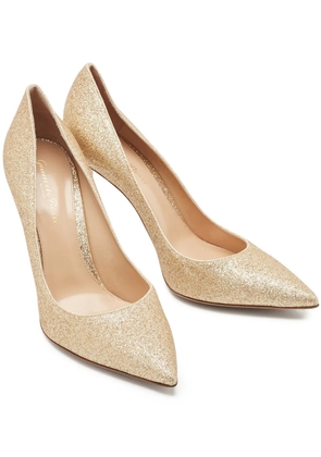 Gianvito Rossi Gianvito glittered pumps - Gold