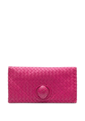 Bottega Veneta Pre-Owned 2012-2025 Nappa Intrecciato Turn Lock clutch bag - Pink