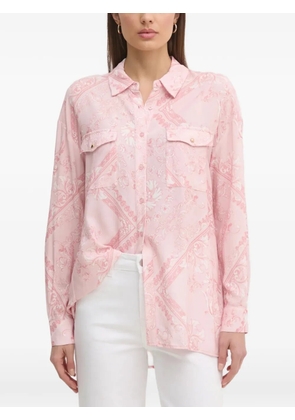 Gaudi flap-pockets patterned shirt - Pink