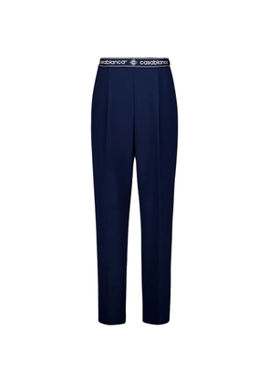 Casablanca logo tailored trousers - Blue