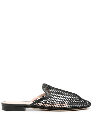Scarosso Summer Gio mesh mules - Black
