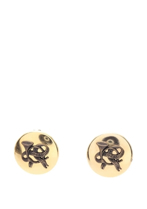 Hermès Pre-Owned round clip-on earrings - Gold