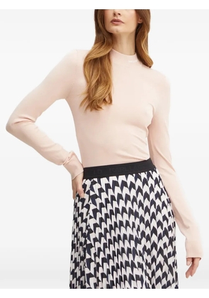 Karl Lagerfeld logo mock-neck knitwear - Pink