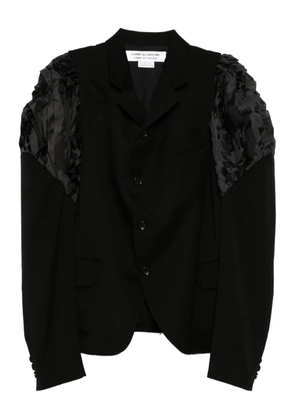 Comme Des Garçons Comme Des Garçons ruffled-sleeve blazer - Black