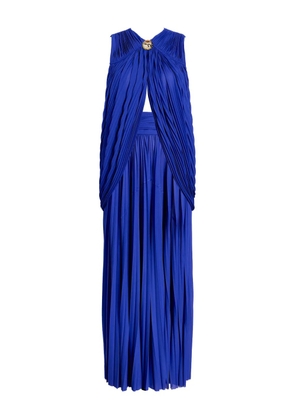 Proenza Schouler pleated embellished maxi party dress - Blue