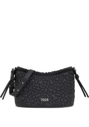 TOUS bear-embossed drawstring cross body bag - Black