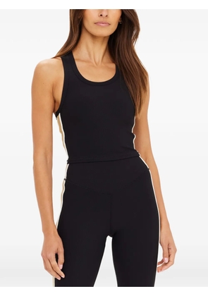 The Upside Arcadia Sophie striped racerback crop top - Black
