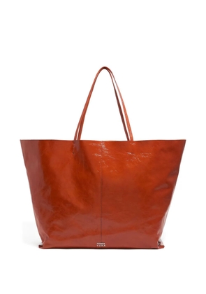 Bimba y Lola maxi leather tote bag - Orange