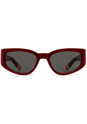 Jacquemus oversize-frame sunglasses - Red