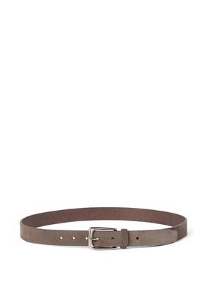 Brunello Cucinelli suede belt - Grey