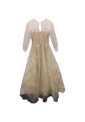 Oscar de la Renta Pre-Owned quarter-sleeve dress - Neutrals