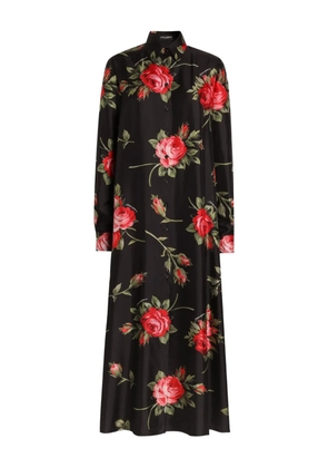 Dolce & Gabbana floral maxi dress - Black