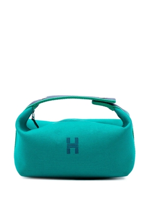 Hermès Pre-Owned 2021-2025 Small Canvas Bride A Brac Case vanity bag - Blue