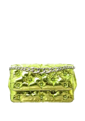 Benedetta Bruzziches Carmen metallic-effect shoulder bag - Green