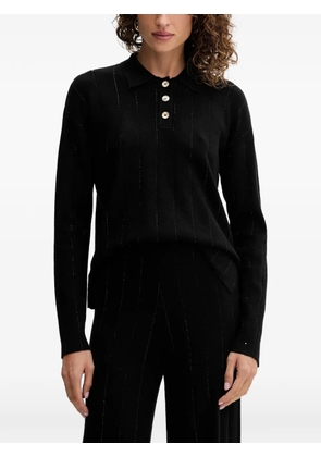 FRACOMINA button-up striped knitwear - Black