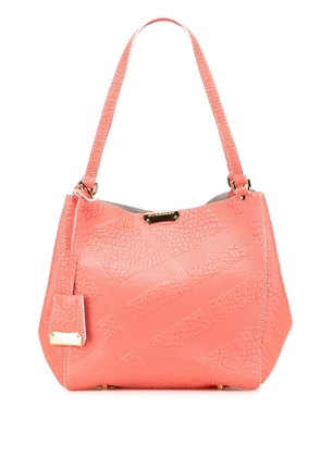 Burberry Pre-Owned 2000-2017 Small Embossed Grain Check Canterbury tote bag - Pink