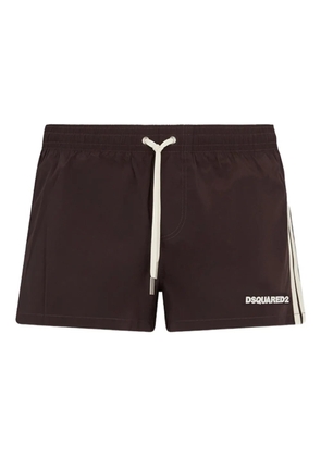 DSQUARED2 logo-print swim short - Brown