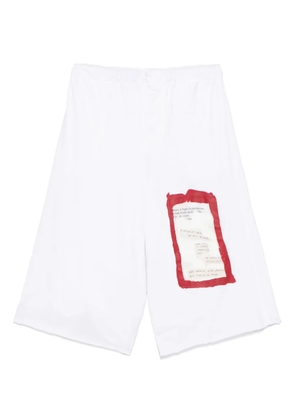 Marni graphic-print trousers - White