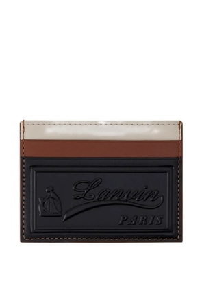 Lanvin debossed leather cardholder - Black