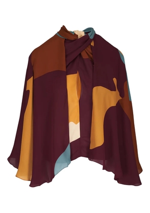 Johanna Ortiz abstract tie top - Red