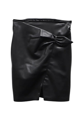Nanushka faux-leather wrap skirt - Black