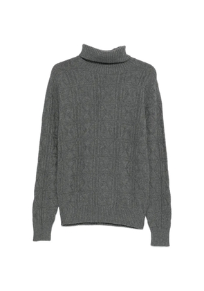 John Richmond patterned roll-neck sweater - Grey