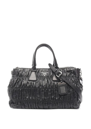 Prada Pre-Owned 2010s Gaufre leather tote bag - Black