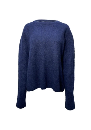 The Row Pre-Owned Gouli crew-neck ribbed jumper - Blue
