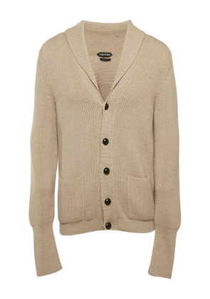 Tom Ford Pre-Owned rib-knit buttoned cardigan - Neutrals