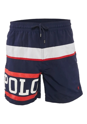 Polo Ralph Lauren logo-print panelled swim shorts - Blue