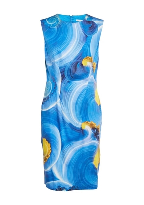 Versace Pre-Owned abstract swirl dress - Blue